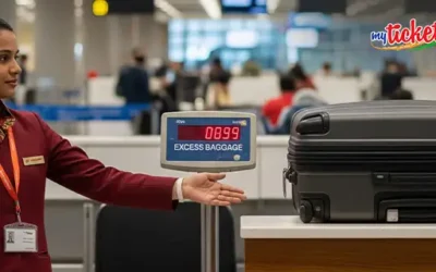 Air India excess baggage policy showing baggage allowance, additional baggage fees, and overweight or oversized baggage charges.