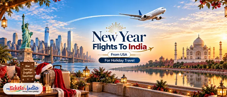 New Year flights to India from USA for holiday travel