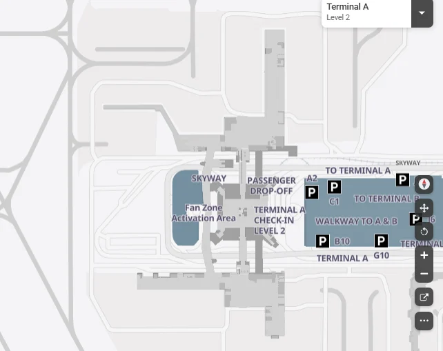 Houston Airport terminal level A