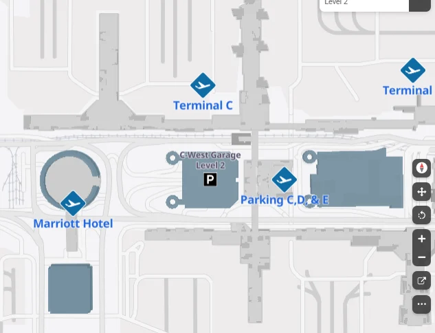 Houston Airport Terminal C map
