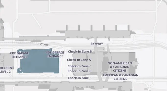 Houston Airport Terminal D map